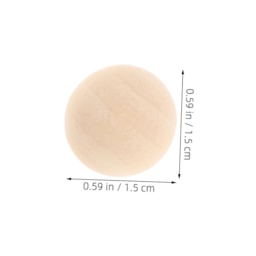 Gatuida 100 Stück Halbrunde Holzperlen aus Lotus holz Glatt und Splitterfrei für DIY Schmuck Bastelprojekte und Heimdekoration Stabile Halbperlen für Kreatives Handwerk von Gatuida