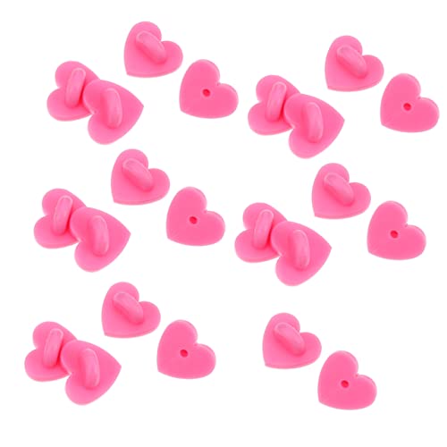 Gatuida 100 Stück Herzförmige Broschenrücken mit Gummifunktion für Diy Anstecker Uniform Abzeichenersatz Installieren Rutschfeste und Langlebige Verschlüsse für Krawatten Jacken und Hüte Gatuida 100 Stück Herzförmige Broschenrücken mit Gummifunktion für Diy Anstecker Uniform Abzeichenersatz Installieren Rutschfeste und Langlebige Verschlüsse für Krawatten Jacken und Hüte von Gatuida