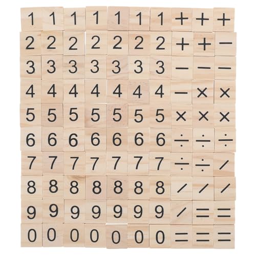 Gatuida 100 Stück Holznummern für Bastelarbeiten DIY Zahlencubes für Kreative Projekte Lernspielzeug zur Mathematischer Fähigkeiten und Dekoration von Gatuida
