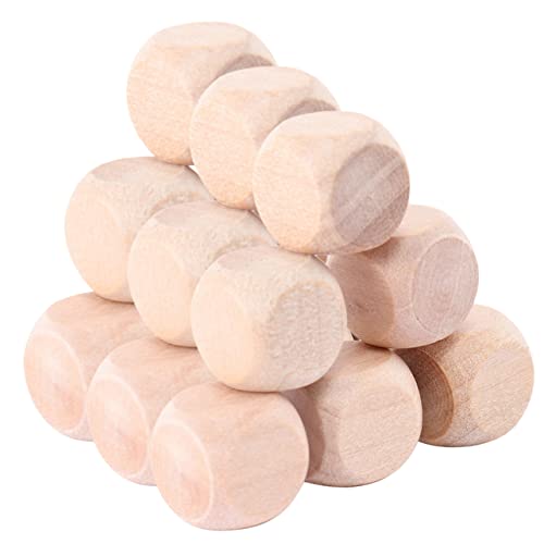 Gatuida 100 Stück Holzwürfel Große Blankowürfel Quadratische Bastelrohlinge Hartholzwürfel Kreative Standardspielwürfel DIY Blanko Brettspielspielzeug Sechsseitige Würfel Gatuida 100 Stück Holzwürfel Große Blankowürfel Quadratische Bastelrohlinge Hartholzwürfel Kreative Standardspielwürfel DIY Blanko Brettspielspielzeug Sechsseitige Würfel von Gatuida