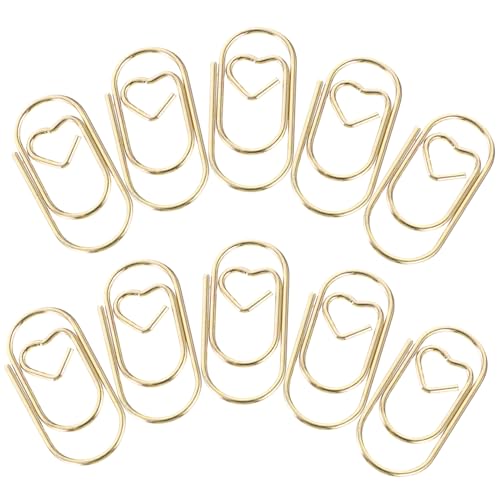 Gatuida 100 Stück Kleine Metall Büroklammern Goldfarbene Aktenklammern mit Starker Klemmkraft Kreative Mini Papierklammern für Dokumente Dateien und Bürobedarf Robustes Metall Gatuida 100 Stück Kleine Metall Büroklammern Goldfarbene Aktenklammern mit Starker Klemmkraft Kreative Mini Papierklammern für Dokumente Dateien und Bürobedarf Robustes Metall von Gatuida