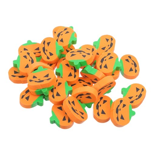 Gatuida 100 Stück Kreative Halloween Radierer für Schulmaterial Partygeschenke und Klassenzimmerbelohnungen Lustige Kürbisformen für Herbst von Gatuida