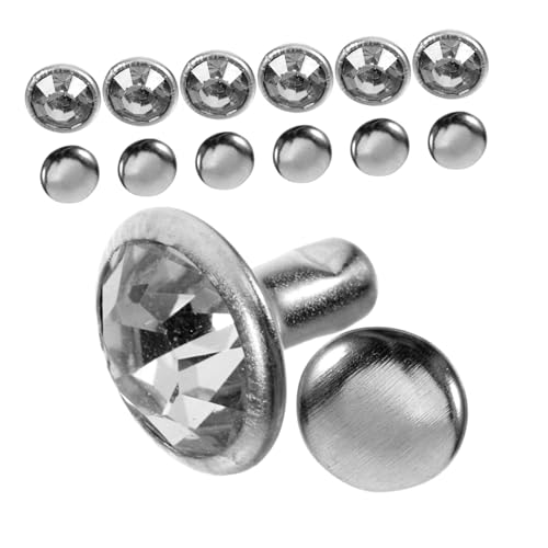 Gatuida 100 Stück Kristall Strassnieten mit Schraubverschluss Silberfarbene Nieten für Schuhe Taschen Leder DIY Modische und Langlebige Dekoration für Kleidung und Accessoires Gatuida 100 Stück Kristall Strassnieten mit Schraubverschluss Silberfarbene Nieten für Schuhe Taschen Leder DIY Modische und Langlebige Dekoration für Kleidung und Accessoires von Gatuida