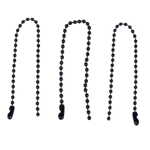 Gatuida 100 Stück Kugelkette aus Stahlkette mit Stoving Varnish Beschichtung Lange Tag Ball Chain für Schlüsselanhänger Hundemarke DIY Schmuck und Anhänger von Gatuida