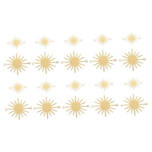Gatuida 100 Stück Kupfer Anhänger Sonnenblume Doppelöse Schmuckverbinder DIY Schmuckherstellung Groß und Klein für Ohrringe Halsketten Armbänder Dekoration Gatuida 100 Stück Kupfer Anhänger Sonnenblume Doppelöse Schmuckverbinder DIY Schmuckherstellung Groß und Klein für Ohrringe Halsketten Armbänder Dekoration von Gatuida