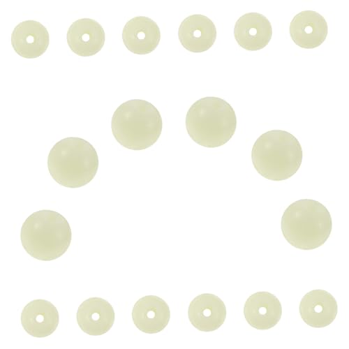 Gatuida 100 Stück Leuchtende Glasperlen Farbige Kugeln DIY Schmucksteine Für Armbänder Halsketten Basteln Mit Loch Einfaches Auffädeln Kreative Handwerksperlen von Gatuida