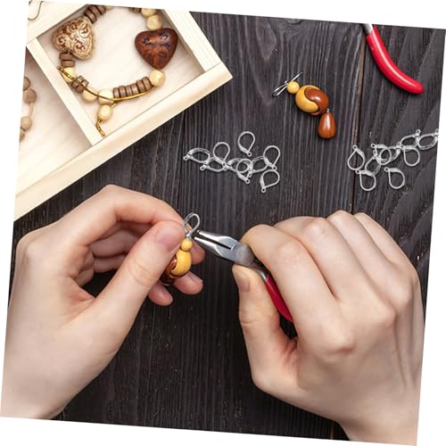 Gatuida 100 Stück Leverback Ohrhaken aus Französische Ohrringhaken mit Hebelverschluss Große Öffnung für DIY Schmuckherstellung Dangle Ohrhaken für Ohrringe Basteln von Gatuida