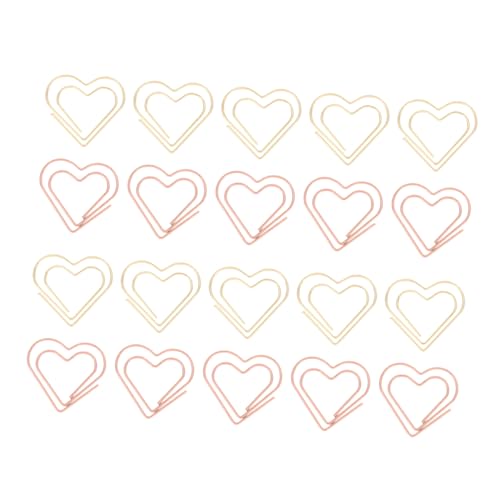 Gatuida 100 Stück Metall Büroklammern Herzförmig Lesezeichen Clips für Schüler Notizen Fotos Karten Halten Organisieren Dekorieren Rosa Gold und Gold Gatuida 100 Stück Metall Büroklammern Herzförmig Lesezeichen Clips für Schüler Notizen Fotos Karten Halten Organisieren Dekorieren Rosa Gold und Gold von Gatuida