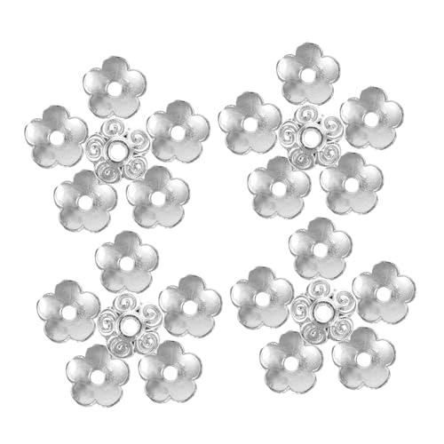 Gatuida 100 Stück Metallblumen Perlenkappen Spacer für DIY Schmuckherstellung Robuste Legierung Blumenförmige Zwischenperlen für Armband Halskette Basteln Sichere Halterung für Gatuida 100 Stück Metallblumen Perlenkappen Spacer für DIY Schmuckherstellung Robuste Legierung Blumenförmige Zwischenperlen für Armband Halskette Basteln Sichere Halterung für von Gatuida
