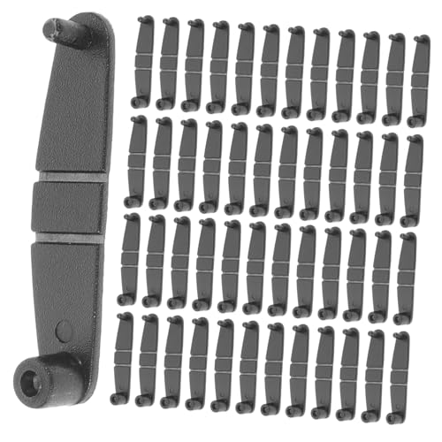 Gatuida 100 Stück Mini-Schlüsselanhänger-Clips kunststoffclips kunstoffclips anahtarlık Lanyard-Clip Klappclip Kunststoff-Klappklammern Schlüsselanhänger-Clips aus Kunststoff Plastik Black von Gatuida