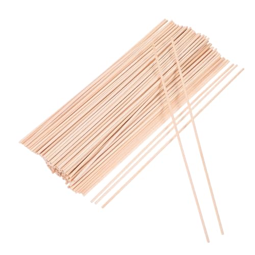 Gatuida 100 Stück Natürliche Holzdübelstäbe für DIY Bastelmaterial Vielseitige Holzstäbchen für Handwerk Puppen Partydekoration Fördert Kreativität und Motorische Fähigkeiten von Gatuida
