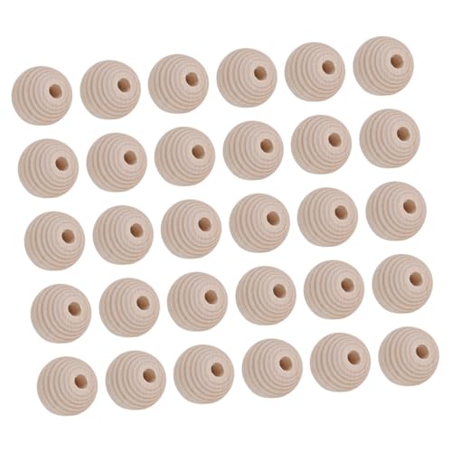 Gatuida 100 Stück Naturholzperlen mit Loch zum Auffädeln Unbehandelte DIY Bastelperlen für Schmuckherstellung Armbänder Makramee und Kreative Handarbeiten Gatuida 100 Stück Naturholzperlen mit Loch zum Auffädeln Unbehandelte DIY Bastelperlen für Schmuckherstellung Armbänder Makramee und Kreative Handarbeiten von Gatuida