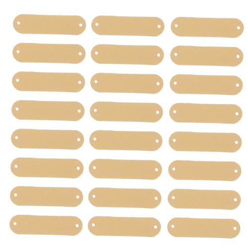 Gatuida 100 Stück PU Leder Etiketten Leere Nählabels für Diy Kleidung Langlebig und Wiederverwendbar für Handarbeiten Wie Schals Hüte und Taschen Gelb von Gatuida