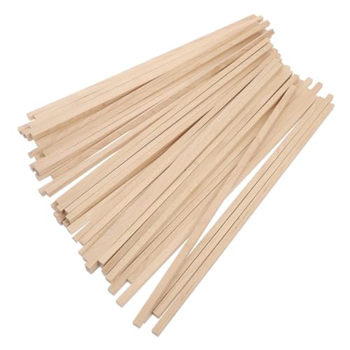 Gatuida 100 Stück Quadratische Holzstäbe Holzleisten zum Basteln Modellbau DIY Handwerksmaterial Holzstäbe für Kreative Handarbeit und Bastelprojekte von Gatuida