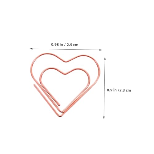 Gatuida 100 Stück Roségold Herz Büroklammern Kleine Metall Paperclips für Büro Notizen Lesezeichen Dekorativ Vielseitig Praktisch für Dokumentenorganisation und Bastelarbeiten Gatuida 100 Stück Roségold Herz Büroklammern Kleine Metall Paperclips für Büro Notizen Lesezeichen Dekorativ Vielseitig Praktisch für Dokumentenorganisation und Bastelarbeiten von Gatuida