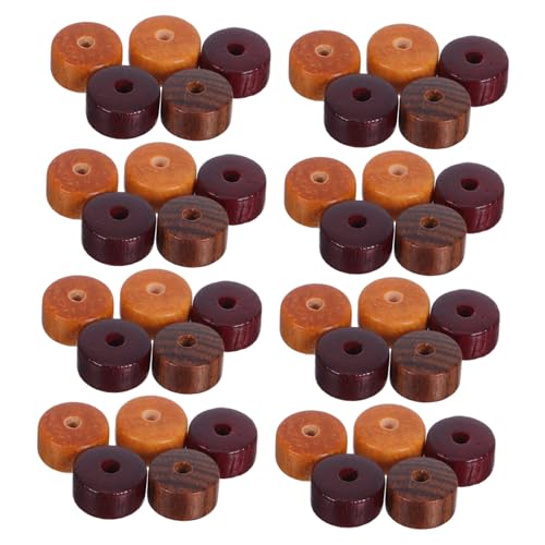Gatuida 100 Stück Sandelholz Zwischenperlen mit Großem Loch Natürliche Runde Holzperlen für Halsketten und Armbänder Robuste Spacer Beads für DIY Schmuckherstellung und Makramee Handwerk von Gatuida
