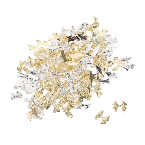 Gatuida 100 Stück Schleifen-nagel-charms: Metallschleife Mit Flacher Rückseite – 3d-glänzendes Schmuckstück Für Acryl-nagelkunst – Maniküre-diy-dekoration – Basteln, Schmuckzubehör Für Gatuida 100 Stück Schleifen-nagel-charms: Metallschleife Mit Flacher Rückseite – 3d-glänzendes Schmuckstück Für Acryl-nagelkunst – Maniküre-diy-dekoration – Basteln, Schmuckzubehör Für von Gatuida