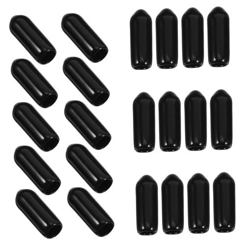 Gatuida 100 Stück Schwarze PVC Schraubenschutzkappen Flexibel Endkappen für Schrauben Drahtabdeckungen Schutzkappen für Elektrische Leitungen und Rohrgewinde Gatuida 100 Stück Schwarze PVC Schraubenschutzkappen Flexibel Endkappen für Schrauben Drahtabdeckungen Schutzkappen für Elektrische Leitungen und Rohrgewinde von Gatuida