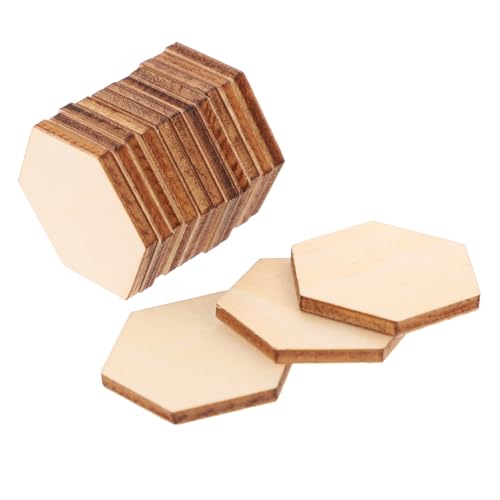 Gatuida 100 Stück Sechseckige Holzscheiben aus Buche Glatte Oberfläche Naturbelassen Robuste Holzstücke zum Bemalen und Basteln Dekorationen für Hochzeit Geburtstag und Weihnachten Gatuida 100 Stück Sechseckige Holzscheiben aus Buche Glatte Oberfläche Naturbelassen Robuste Holzstücke zum Bemalen und Basteln Dekorationen für Hochzeit Geburtstag und Weihnachten von Gatuida