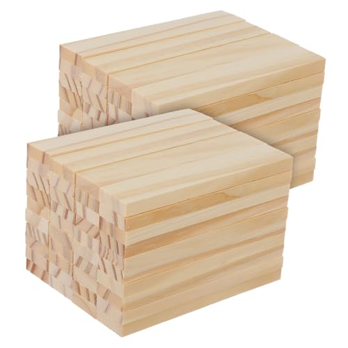 Gatuida 100 Stück Stapelbare Holzstäbe für Lernspielzeug für Vorschulkinder und Kleinkinder für Gruppenaktivitäten und Bildungsprojekte von Gatuida