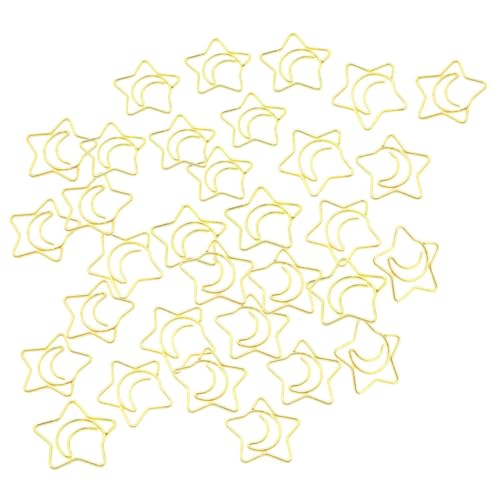 Gatuida 100 Stück Stern Büroklammern Goldfarbene Metall Clips Kleine Klammern für Dokumente Basteln Lesezeichen Fotoalben und Büroorganisation Gatuida 100 Stück Stern Büroklammern Goldfarbene Metall Clips Kleine Klammern für Dokumente Basteln Lesezeichen Fotoalben und Büroorganisation von Gatuida
