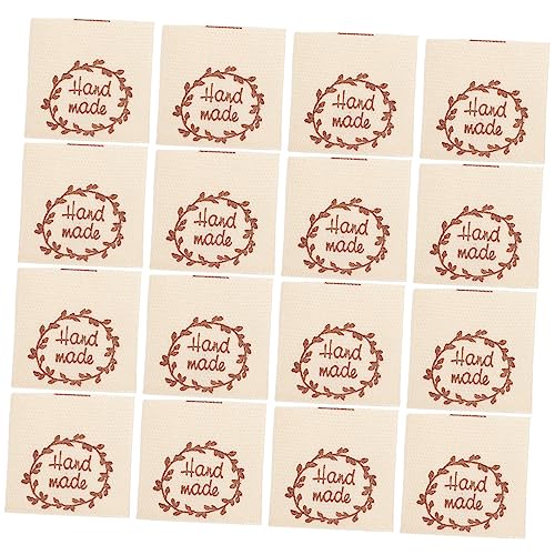 Gatuida 100 Stück Stoffetiketten Für Kleidung Quilt-etiketten Etiketten Zum Nähen Von Kleidung Quilten Hand Nähen Stickerei Personalisierte Kleidungsetiketten Gewebte Stricken Baumwolle von Gatuida