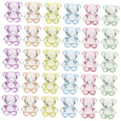 Gatuida 100 Stück Teiliges Acryl Bär Perlen Leichte DIY Schmuckperlen für Halsketten Armbänder Haarschmuck Langlebige Transparente Bastelperlen für Kreative Schmuckherstellung und Gatuida 100 Stück Teiliges Acryl Bär Perlen Leichte DIY Schmuckperlen für Halsketten Armbänder Haarschmuck Langlebige Transparente Bastelperlen für Kreative Schmuckherstellung und von Gatuida