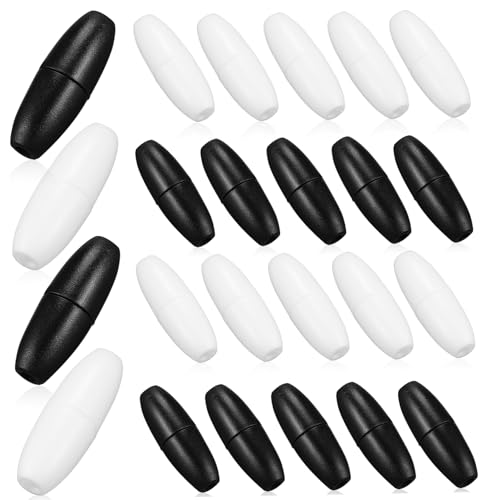 Gatuida 100 Stück Teiliges Breakaway Schmuckverschlüsse Schwarz und Weiß Leichte Sichere Ketten und Armbandverschlüsse für DIY Schmuckherstellung Vielseitig für Halsketten Armbänder und von Gatuida