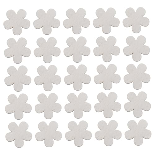 Gatuida 100 Stück Teiliges Holzblüten Deko Kreative Holzornamente mit Filigranem Design Natürliche DIY Holzdekoration für Wohn und Schlafzimmer Stilvolle Bastelverzierung von Gatuida