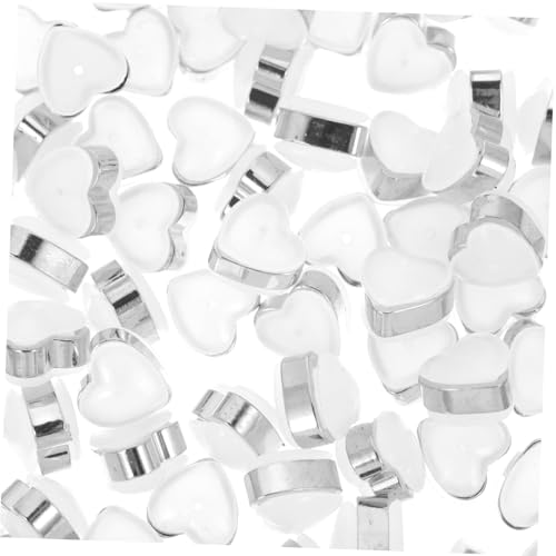 Gatuida 100 Stück Teiliges Silikon Ohrstecker Verschlüsse Herzform Stabile Ohrring Stopper für DIY Schmuckherstellung Leicht Rutschfest Passend für Ohrstecker für Bastler und Profis von Gatuida
