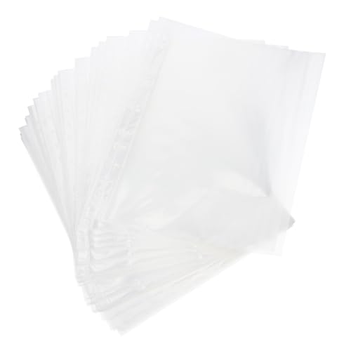 Gatuida 100 Stück Teiliges Transparente Dokumentenmappe mit Abheftfunktion Wiederverwendbare Robuste Sammelmappe zum Einheften Ring ordner Praktische Kreative File Pockets für Schule und von Gatuida