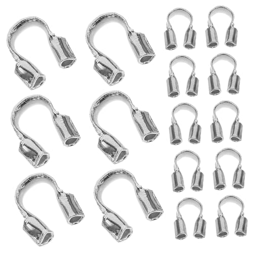 Gatuida 100 Stück U Förmige Drahtschutzbügel Schmuckdraht Protector für DIY Ohrringe Armbänder und Langlebig und Präzise für Kreative Schmuckprojekte von Gatuida