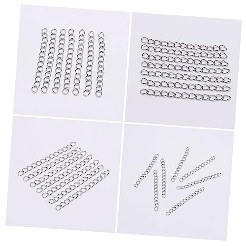 Gatuida 100 Stück Verlängerungsketten für Schmuckherstellung DIY Kettenzubehör Lange Verlängerungskette für und Armbänder Langlebig und Hautfreundlich von Gatuida