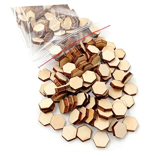 Gatuida 100 Stück Waben Holzspäne Kleine Sechseckige Ausschnitte Sechseck Zum Basteln Heimdekoration Wabenkunst Kunstbedarf Für Bastelset Für Waben Puzzle Bastelsets Bambus von Gatuida