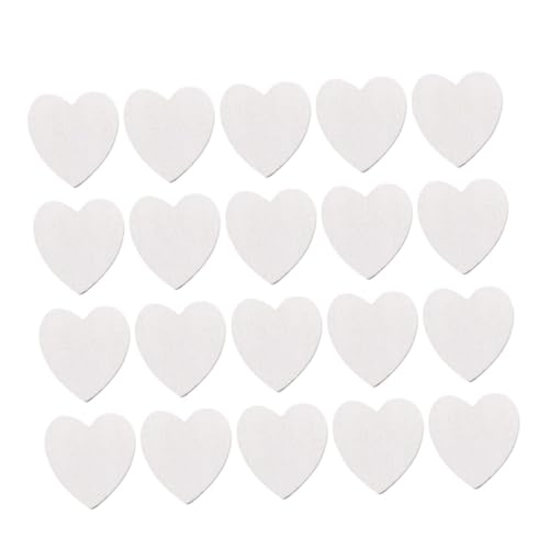 Gatuida 100 Stück Weiße Holzherzen zum Basteln Glatte Oberfläche DIY Dekorationen für Hochzeit Party Handwerk Kreative Holzornamente für Tisch und Wohnraumgestaltung von Gatuida