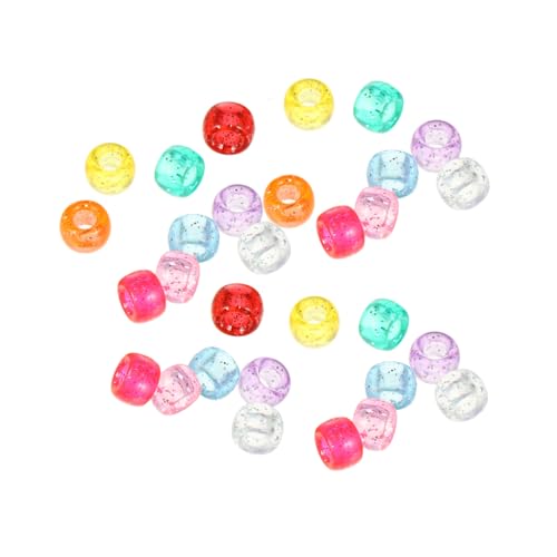 Gatuida 1000 Stück Fassperlen Schmuckmaterial Reisperlen Basteln UV Damen Zahlenperlen Groß Rund Mit DIY Perlen Schlüsselperlen Zur Schmuckherstellung Für Armbänder von Gatuida