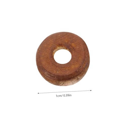 Gatuida 1000 Stück Holzperlen Flachoval Braun mit Kleinem Langlebige DIY Holzperlen für Schmuckherstellung Glatte Oberfläche Praktische Spacer Perlen für Armbänder und Bastelprojekte von Gatuida