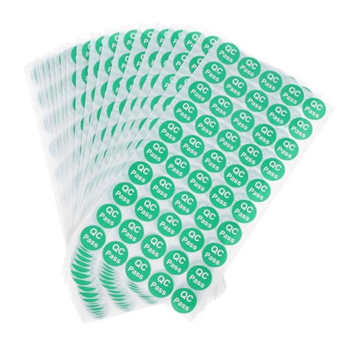 Gatuida 1000 Stück Qualitätskontrollaufkleber Rund mit Rückstandsfreiem Kleber Qc Passed Prüfetiketten für Lager und Produktinspektion Selbstklebende Qualitätssicherungslabel für Gatuida 1000 Stück Qualitätskontrollaufkleber Rund mit Rückstandsfreiem Kleber Qc Passed Prüfetiketten für Lager und Produktinspektion Selbstklebende Qualitätssicherungslabel für von Gatuida