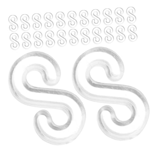 Gatuida 1000 Stück Teiliges S clips aus Transparentem Kunststoff Multifunktionale Verbindungsstücke für Gummibänder für DIY armbänder Schmuck und Bastelprojekte Langlebig und Vielseitig von Gatuida