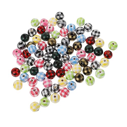 Gatuida 100Stücke Bunte Holzperlen für DIY Schmuckherstellung Runde Distanzperlen für Kreative Bastelprojekte für Armbänder und Gatuida 100Stücke Bunte Holzperlen für DIY Schmuckherstellung Runde Distanzperlen für Kreative Bastelprojekte für Armbänder und von Gatuida