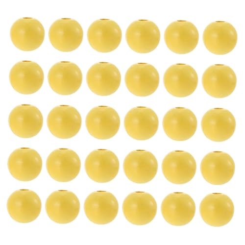 Gatuida 100Stücke Farbige Holzperlen für DIY Handwerk Glatte Oberfläche für Schmuckherstellung Bastelprojekte und Kreative Dekorationen für Makramee und Mehr von Gatuida