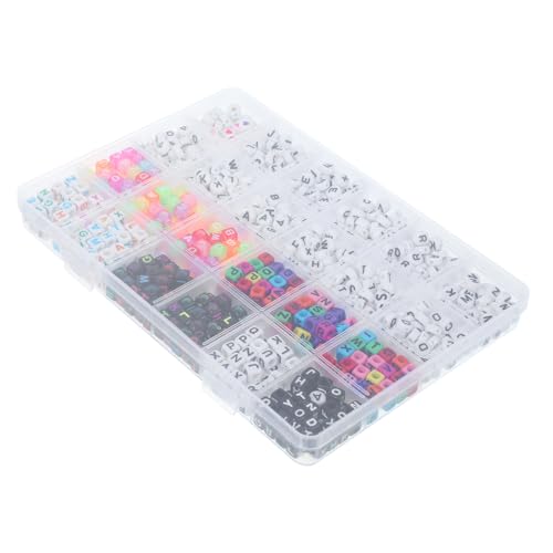 Gatuida 1080 Stück Teiliges Buchstabenperlen mit Alphabeten Robuste Runde Kunststoffperlen mit DIY Schmuck Zubehör für Armbänder Halsketten Basteln Praktisch und Langlebig Gatuida 1080 Stück Teiliges Buchstabenperlen mit Alphabeten Robuste Runde Kunststoffperlen mit DIY Schmuck Zubehör für Armbänder Halsketten Basteln Praktisch und Langlebig von Gatuida