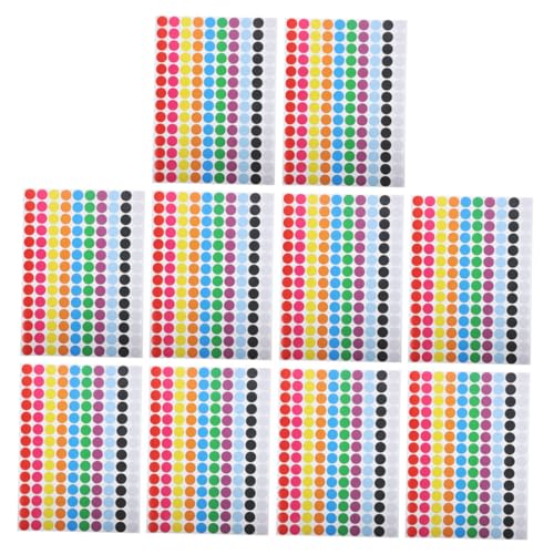 Gatuida 10Blätter Runde Selbstklebende Farbsticker Abnehmbare Dot Aufkleber für Schule Büro und DIY Projekte Farbkodieren und Organisieren Vielseitig Einsetzbar Gatuida 10Blätter Runde Selbstklebende Farbsticker Abnehmbare Dot Aufkleber für Schule Büro und DIY Projekte Farbkodieren und Organisieren Vielseitig Einsetzbar von Gatuida