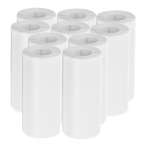 Gatuida 10Rollen Mini Druckerpapier Aufkleber Selbstklebendes Thermopapier für Tragbare Sofortbildkameras Geeignet für Mini Drucker Klare Drucke und Vielseitige Anwendungen von Gatuida