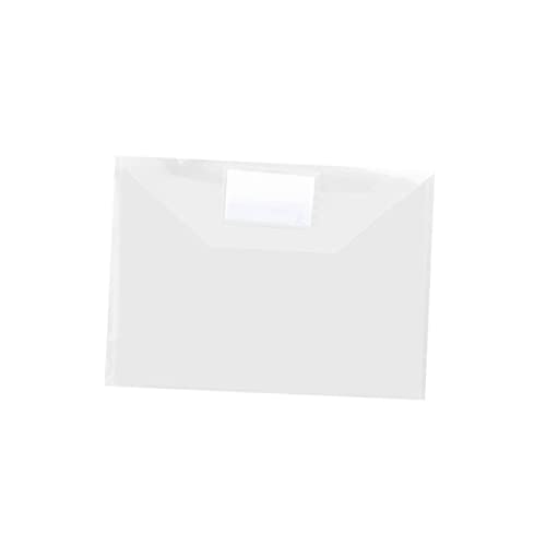 Gatuida 10Stücke Dokumentenordner mit Druckknopf Transparente Dokumententaschen für Büro und Schule für Aufbewahrung von Unterlagen und Papierdateien von Gatuida