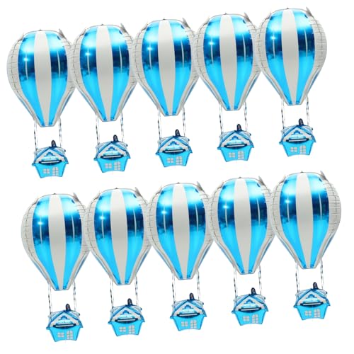 Gatuida 10Stücke Heißluftballon Aluminium Folienballons Dekorative Ballons Für Kindergeburtstagsfeiern Und Festlichkeiten Heliumfolienballons Für Unvergessliche Partys von Gatuida