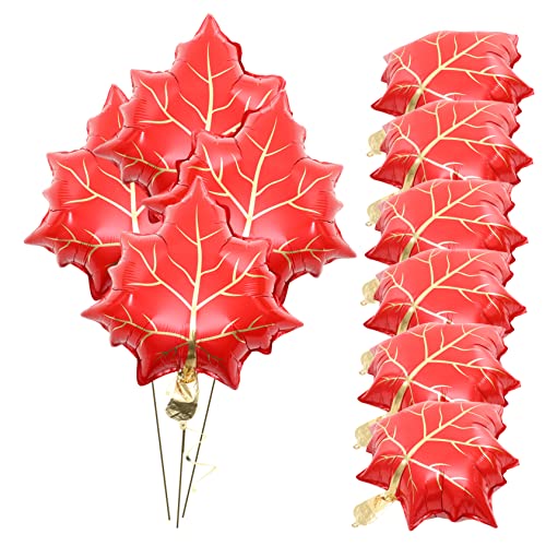Gatuida 10Stücke Herbstliche Luftballons Dekorative Blattballons Für Thanksgiving Einzigartige Folienballons Ahornblatt Form Zubehör Für Herbstfeiern Gatuida 10Stücke Herbstliche Luftballons Dekorative Blattballons Für Thanksgiving Einzigartige Folienballons Ahornblatt Form Zubehör Für Herbstfeiern von Gatuida