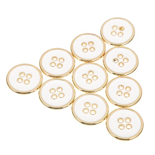 Gatuida 10Stücke Metallknöpfe für Kleidung Praktische und Vierloch Knöpfe Robustem Material für Anzüge Mäntel Taschen und Kinderbekleidung Goldfarbe Gatuida 10Stücke Metallknöpfe für Kleidung Praktische und Vierloch Knöpfe Robustem Material für Anzüge Mäntel Taschen und Kinderbekleidung Goldfarbe von Gatuida