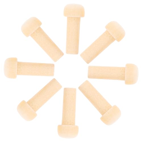 Gatuida 10Stücke Mini Holzstäbe Unbehandelte Holzaccessoires für DIY Bastelprojekte Vielseitige Verwendung für Möbel und Handhabung und Transport von Gatuida