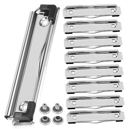 Gatuida 10Stücke Montierbare Klemmbrett Clips aus Federgeladene Halter für Dokumente Berichte und Menüs für Büro Schule und Zuhause Einfache Installation mit Nägeln von Gatuida